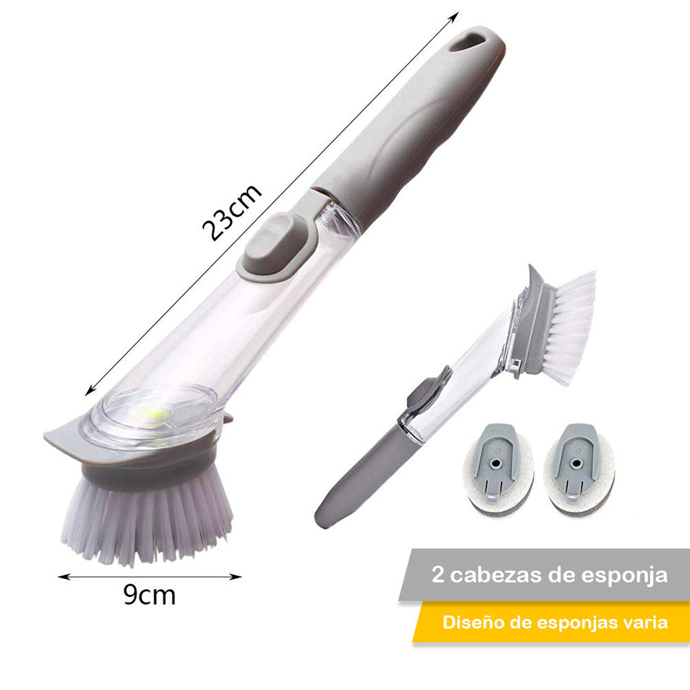 Cepillo Dispensador de jabon Multiusos
