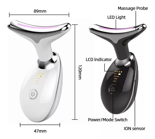 MASAJEADOR FACIAL REJUVENECEDOR LUZ LED