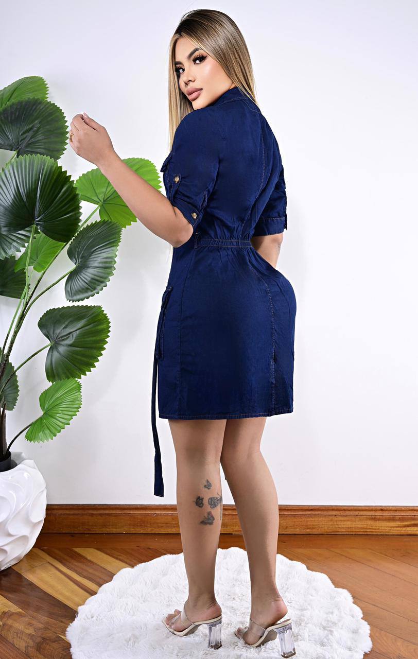 Vestido jeans camuflado