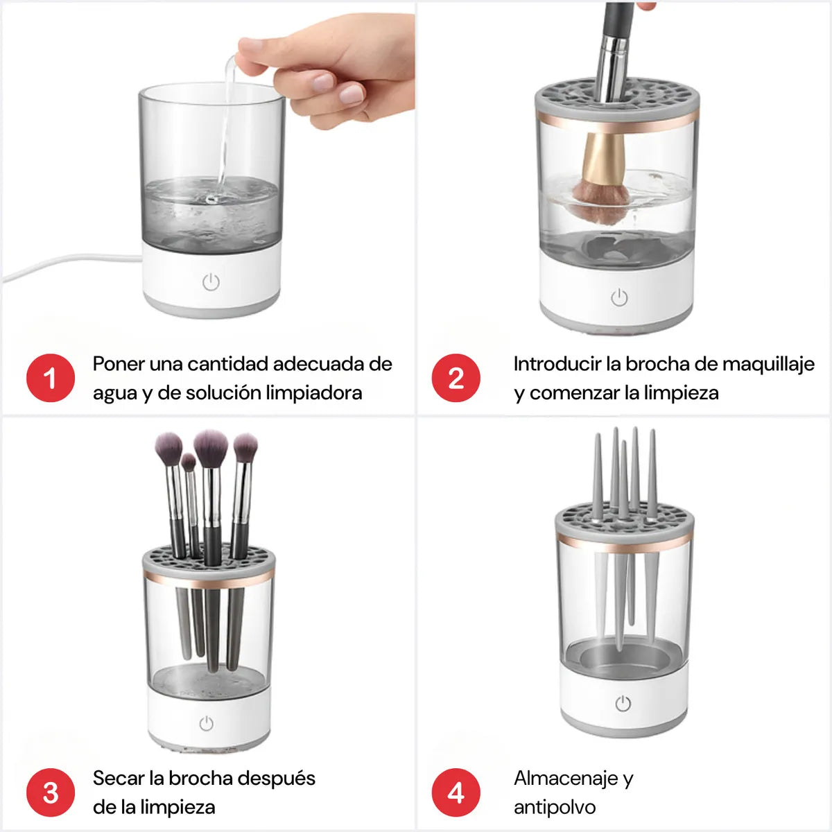 MAQUINA SECADORA BROCHAS DE MAQUILLAJE