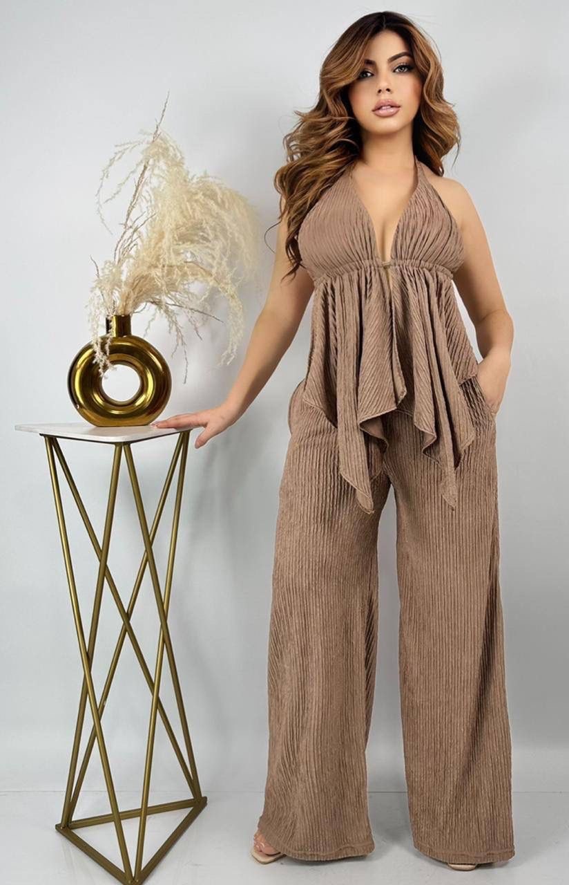 Conjunto blusa y pantalón palazo  LAUDIT