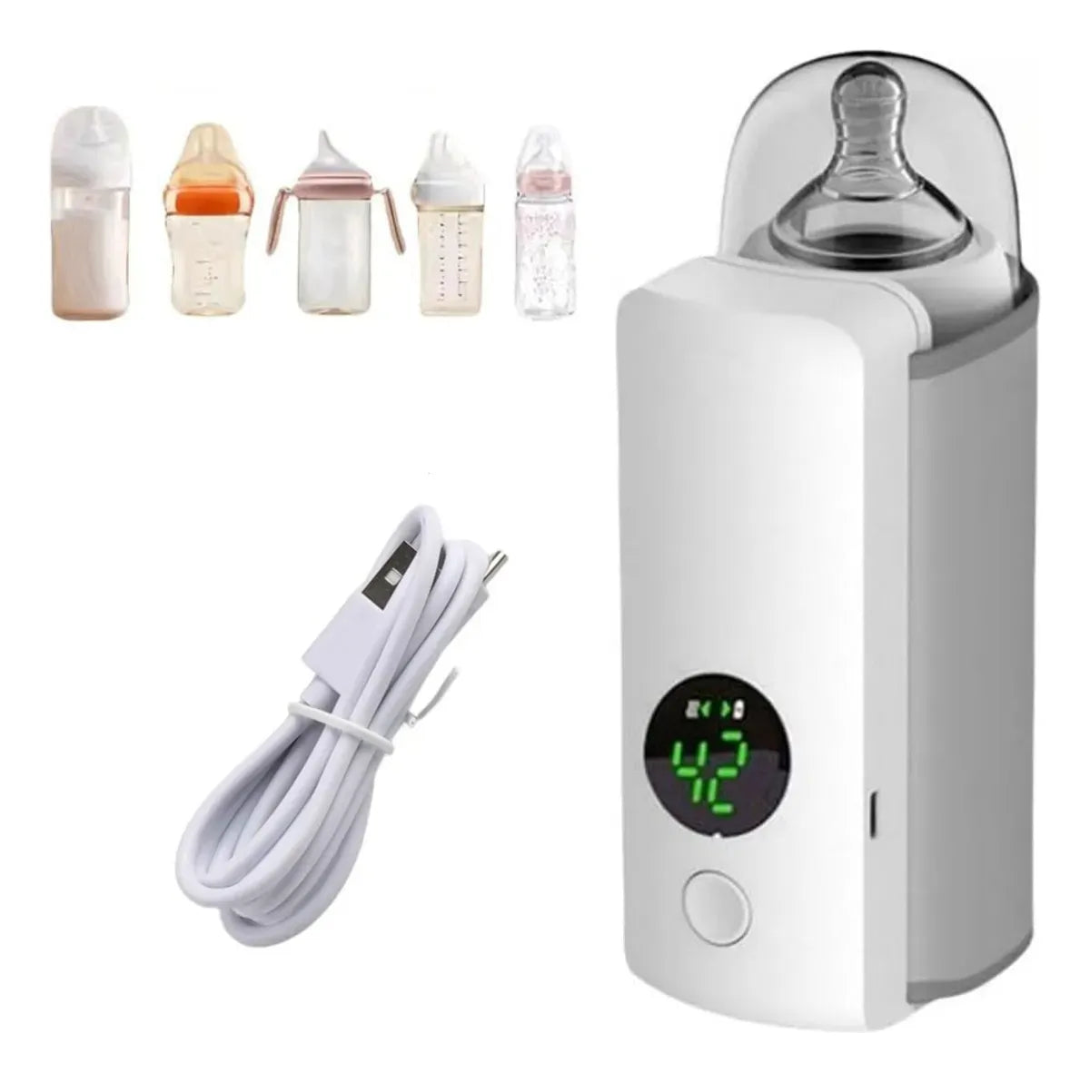 CALENTADOR DE BIBERON RECARGABLE BLANCO