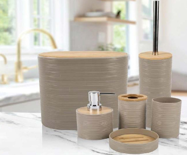 SET DE ACCESORIOS DE BAÑO GRANDE X 6