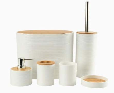 SET DE ACCESORIOS DE BAÑO GRANDE X 6