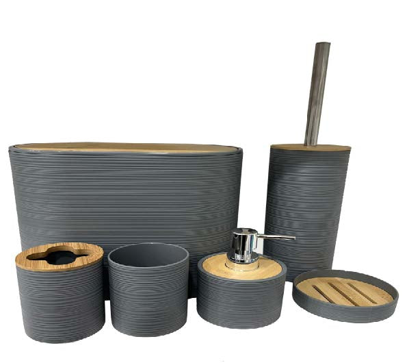 SET DE ACCESORIOS DE BAÑO GRANDE X 6