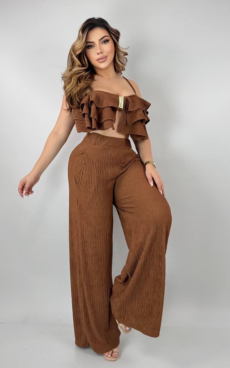 Conjunto blusa y pantalón MARIA