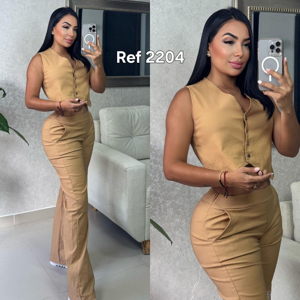 Conjunto chaleco y pantalón 2204