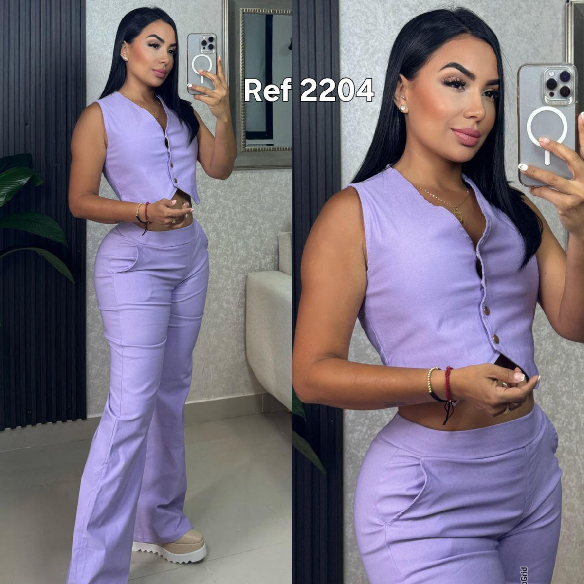 Conjunto chaleco y pantalón 2204