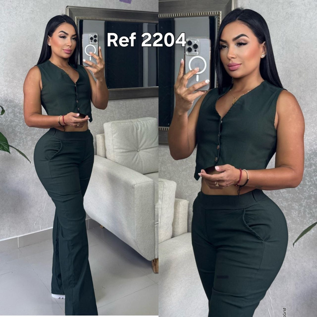Conjunto chaleco y pantalón 2204