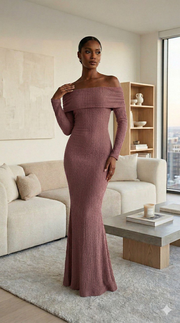 Vestido largo bandeja LINA