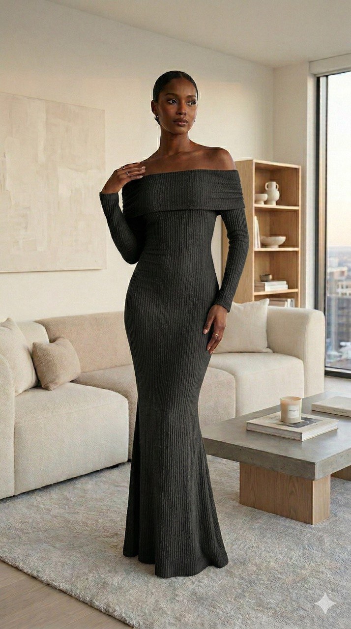 Vestido largo bandeja LINA