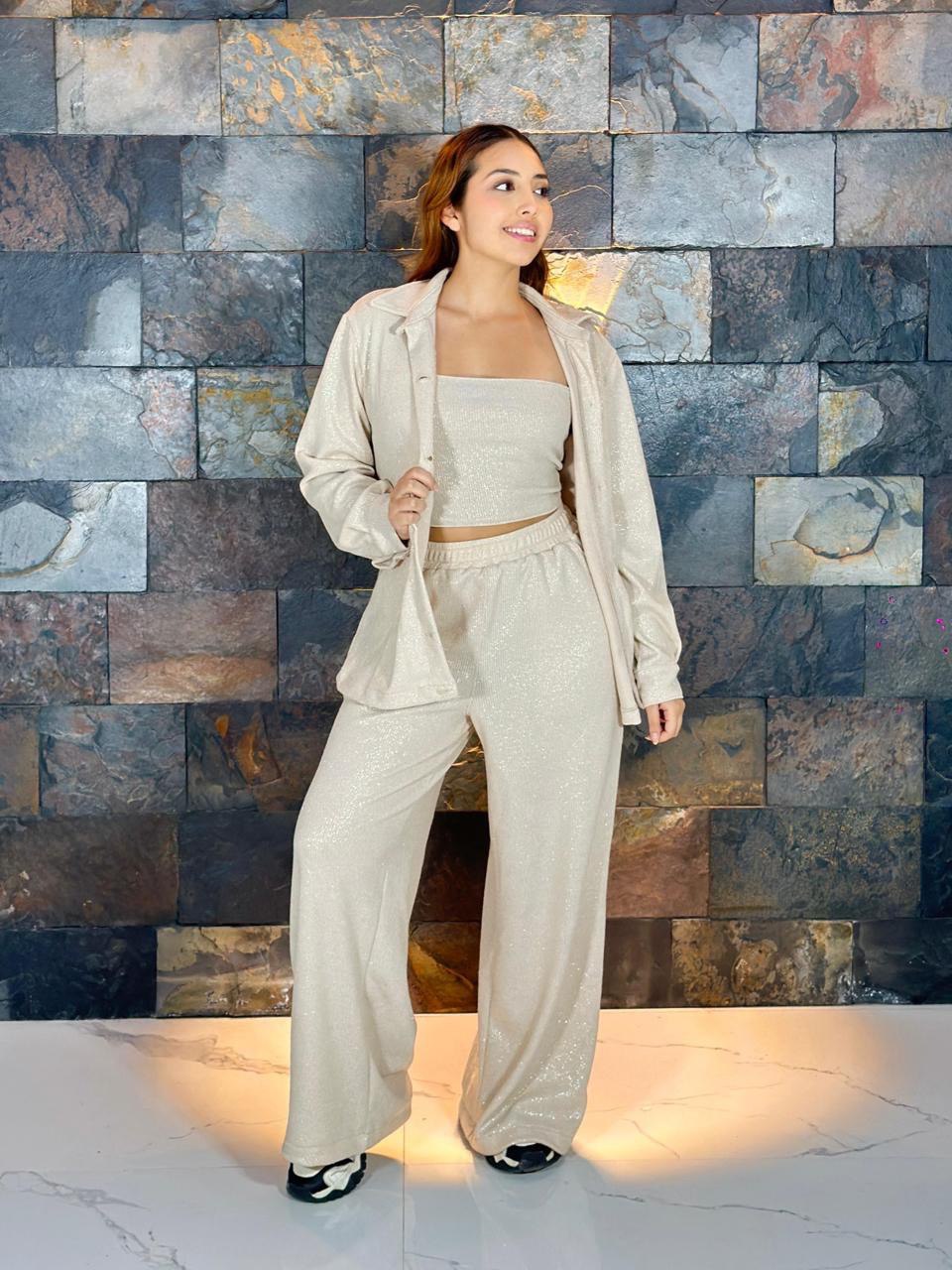 Conjunto top,camiseta y pantalón BELINDA