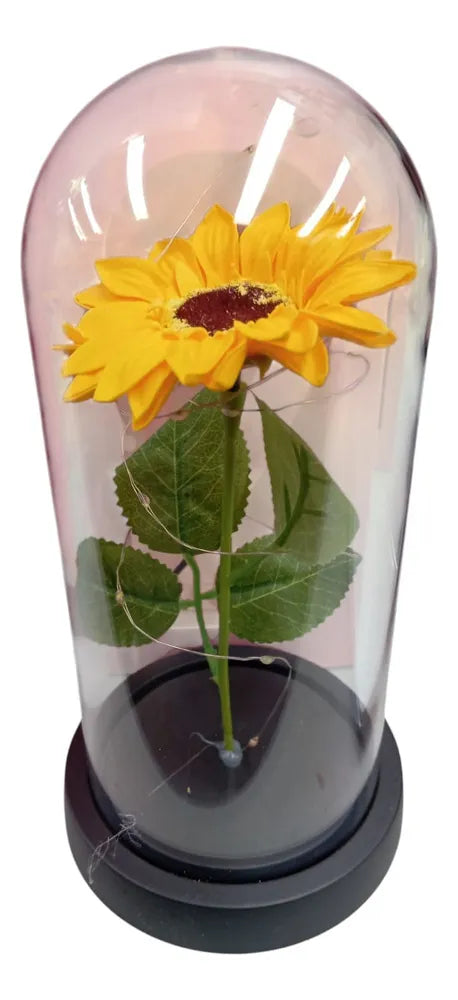 LAMPARA FLOR ETERNA ILUMINADA