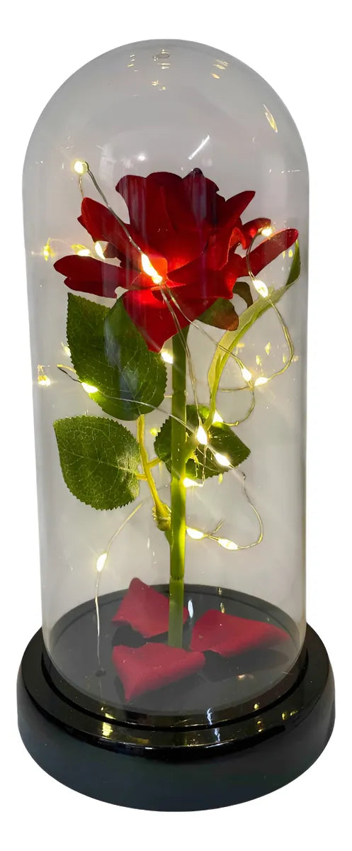 LAMPARA FLOR ETERNA ILUMINADA