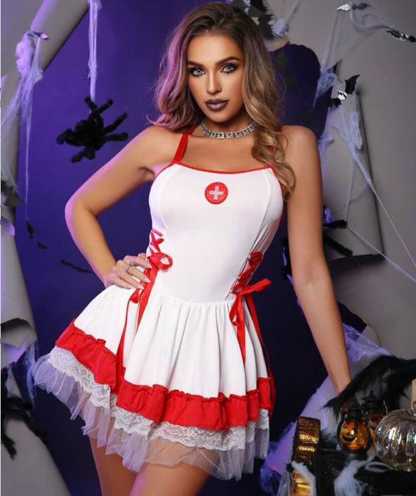 vestido de enfermera talla unica