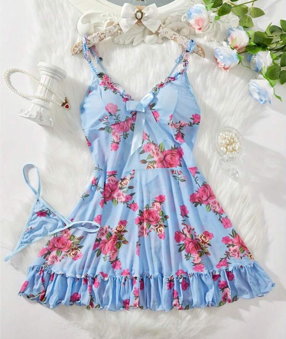 vestido azul talla s