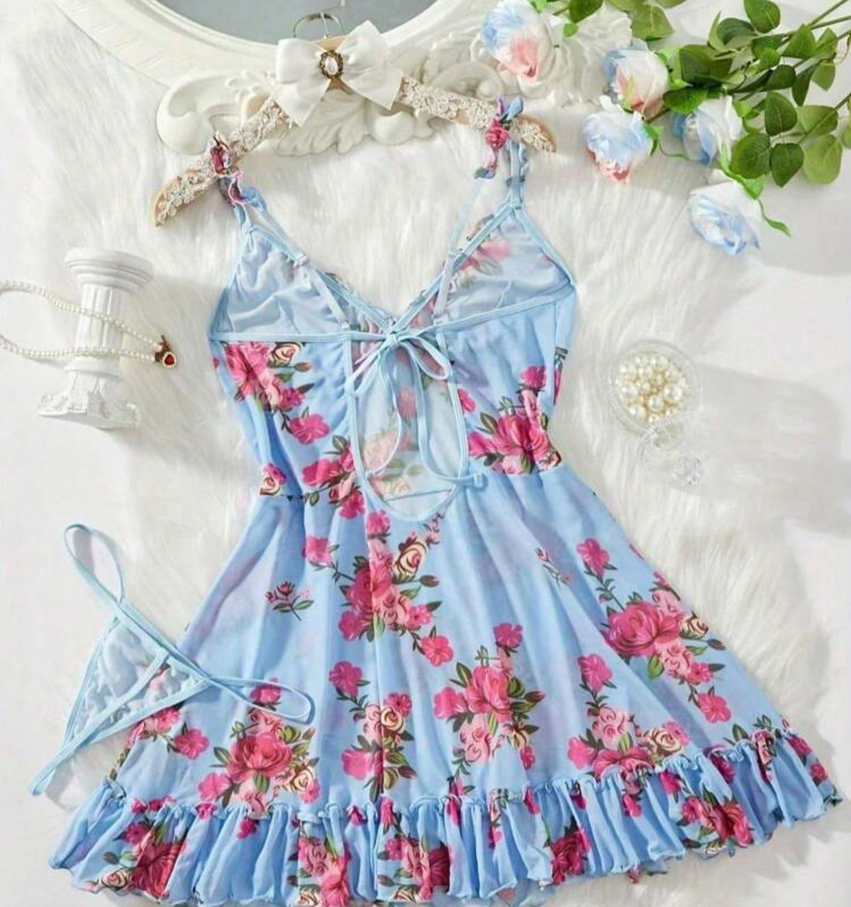 vestido azul talla s