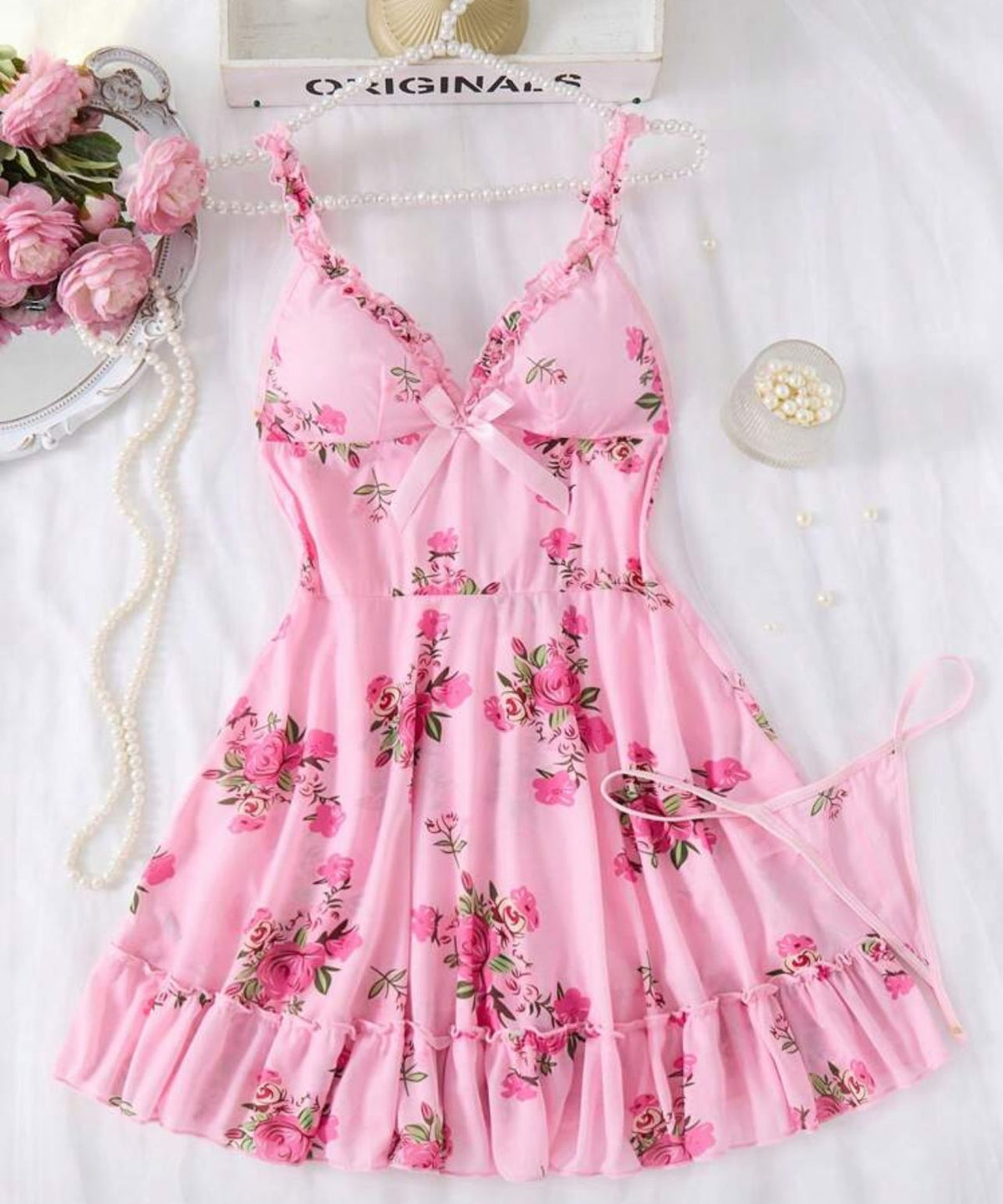 vestido rosa talla s