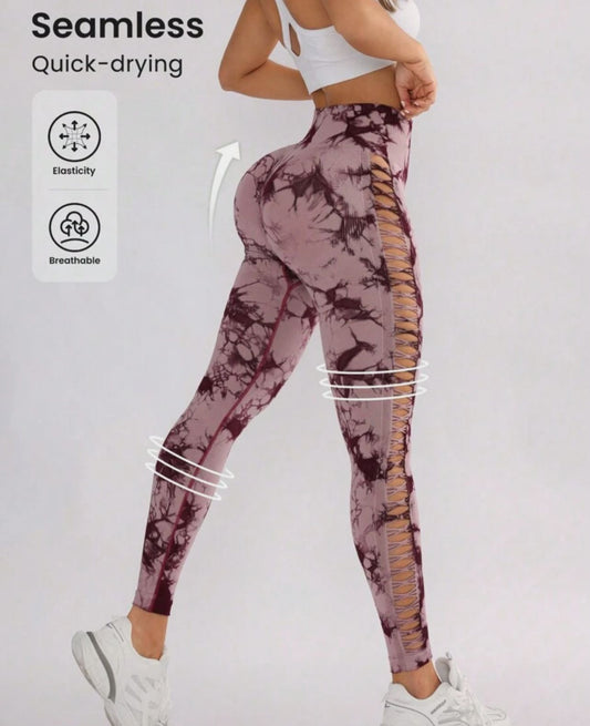 legging deportivo rosa talla m