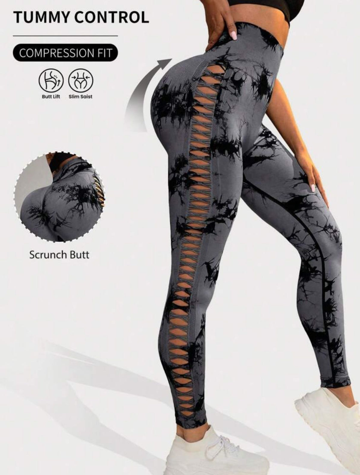 Legging  gris talla L