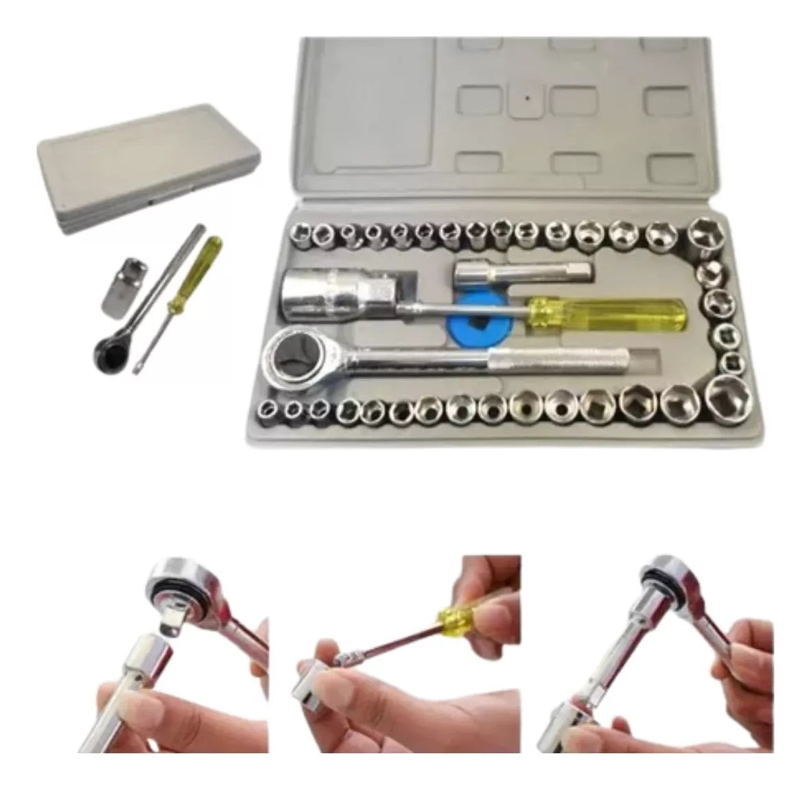 Ratchet Juego Copas Raches Kit Herramien