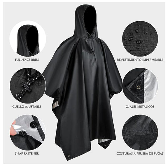 Carpa para Lluvia Impermeable Unisex
